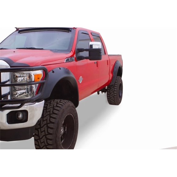 Bushwacker 20102-02 Ford Super Duty Cut-Out Fender Flare (Rear Pair), Black Fits select: 2011-2016 FORD F250, 2011-2016 FORD F350