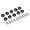 Black, variant on Labymos Billet Aluminum Fender Bumper Washer Bolt Engine Bay Dress Up Kit Universal Screw Bolt