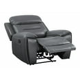 thumbnail image 4 of Lamruil Recliner in Gray Top Grain Leather, 4 of 6
