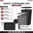 thumbnail image 6 of Rev-A-Shelf Double Pullout 35 Qt Trash Can with Soft-Close, 5349-18DM-2, 6 of 9