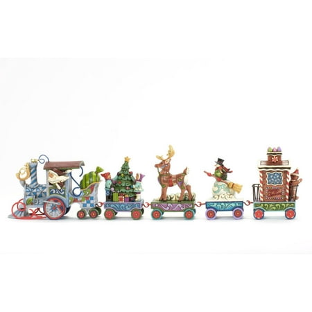 Jim Shore Donald Duck - Jim Shore Holiday Mini North Star Express Train 5 piece Set 4036686
