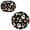 A 6 Pcs, variant on Bomd Spooky Ghost Halloween Round Placemats 6 Pcs, 15 Inch Black Table Mats With Cute Ghost, Pumpkin, for Halloween Parties, Kitchen, Dining Room, Adds Festive Holiday Table Decoration(#D)