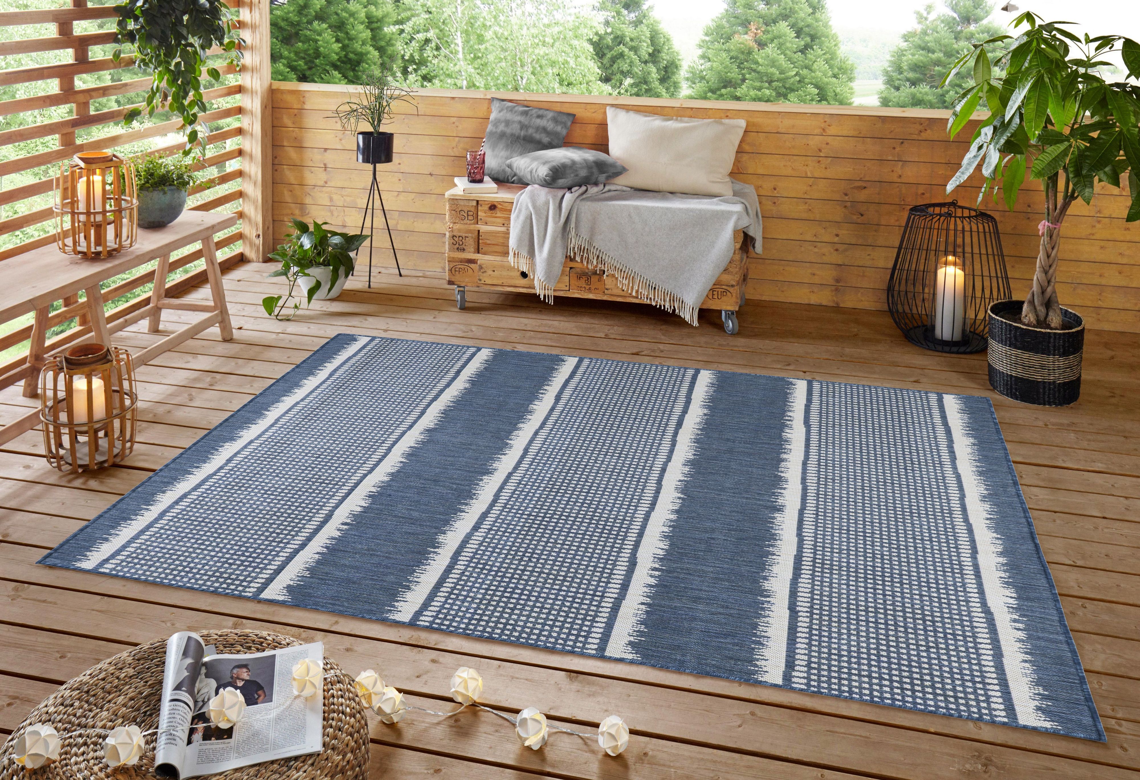 Oksana Quick Dry Indoor Outdoor Rug Easy to Clean for Patio and Deck, 3 ft 3 in x 5 ft