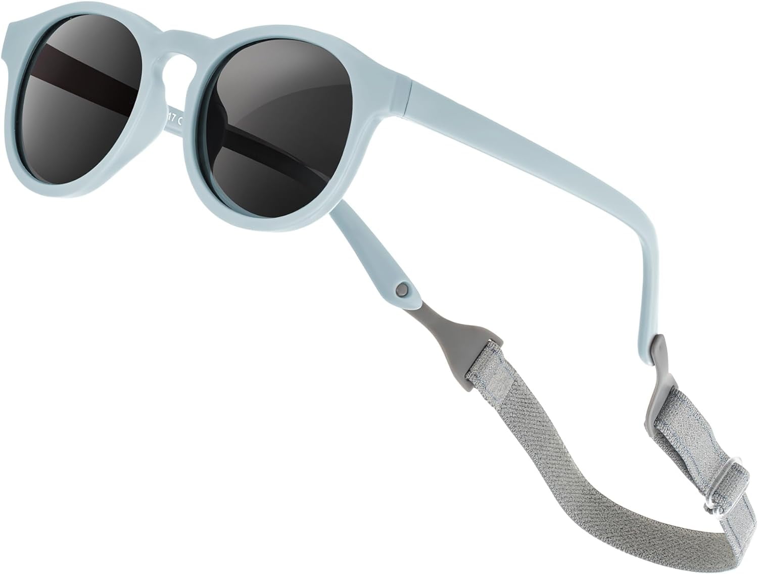 Jingyang Flexible Polarized UV Protection Infant Toddler Kids Sunglasses with Strap, Blue