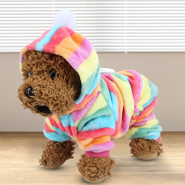 Ropa para mascotas de otoño e invierno, traje de salto, pijamas cálidos, ropa para perros, gatos, animales pequeños