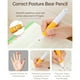 thumbnail image 2 of Esqueja de pluma NBX Lápiz de escritura a mano, mina de 2 mm, agarre automático de corrección de lápiz, mina ininterrumpida, mango de silicona antideslizante, papelería para escuela primaria, ofi, 2 of 8