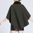 thumbnail image 7 of AUNVITO Women's Winter Poncho Faux Fur Collar Knit Elegant and Warm Winter Style, 7 of 7