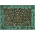 thumbnail image 1 of Ahgly Company Indoor Rectangle Persian Turquoise Blue Traditional Area Rugs, 6' x 9', 1 of 4