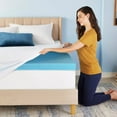 thumbnail image 4 of Serta 3" Cool Nights Gel Memory Foam Mattress Topper King, 4 of 5