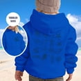 thumbnail image 2 of Toddler Girls Hoodies Sweatshirts Soft Pullover With Hood Casual School Outdoor Clothes Blue Size 3-4T, 2 of 7