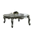 thumbnail image 4 of 47 Antique Platinum Wood Poly Resin Coffee Table, 4 of 4