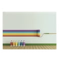 thumbnail image 1 of Colorful Cutting Board, Modern Style Paintbrush on the Wall Colorful Stripes Handmade Like Layout, Decorative Tempered Glass Cutting and Serving Board, in 3 Sizes, by Ambesonne, 1 of 2