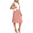 thumbnail image 2 of ZXIHZF Jupe Midi Plissée Fluide en Chiffon Classique pour Femmes, 2 of 7