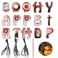 thumbnail image 1 of Cartel De Halloween Emocionante Calabaza Horrible Bruja Gnomo Calavera Murciélago Decoración Colgante Festiva Streamer Para Fiesta En Casa De Halloween Scienceny HA026980-04, 1 of 7