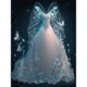 thumbnail image 1 of Pintura de diamante 5D DIY Taladro redondo completo Vestido de novia Kit Decoración para el hogar (NH3115), 1 of 9
