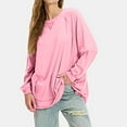 thumbnail image 7 of Drses Womens Oversized Long Sleeve Shirts Crewneck Casual Lightweight Pullover Tunic Tops With Pockets Fall Outfits, 7 of 7