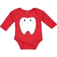 thumbnail image 3 of Inktastic Cute Tooth Boys or Girls Long Sleeve Baby Bodysuit, 3 of 5