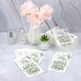 thumbnail image 5 of 150 Pack Disposable Bathroom Napkins Wash Your Hands Paper Napkins Bathroom Etiquette Guest Dinner Napkins Decorative Paper Hand Towels for Bathroom Wedding Birthday Anniversary, Sage Green, 5 of 14
