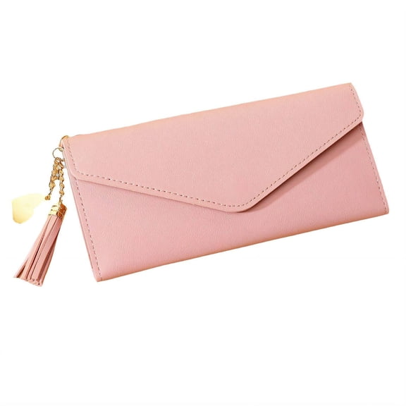 ELORIAH Wallet Women,Multi-Compartment Design Womens Wallet,Streamlined Organization Ladies Wallet,Light Pink