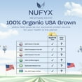 thumbnail image 3 of NUFYX Organic Plant-Based Protein Powder, Dreamy Chocolate, 18g Protein, 100% USA Grown Peas, Digestive Support, 10 Servings, 3 of 13