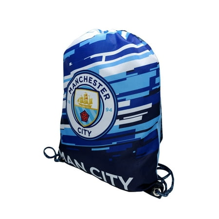 Manchester City Official Drawstring Gym Soccer Cinch Bag 04 [Custon Name & Number]