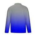 thumbnail image 3 of Blusa y camisa de manga larga con cuello vuelto para hombre, blusa informal con cremallera y estampado sin localización, blusa para hombre, 3 of 4