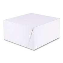 Southern Champion Tray SCT White One-Piece Non-Window Bakery Boxes Standard 10 x 10 x 5 White/Kraft