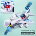 thumbnail image 6 of LEEYNEER Kids Toys  Airplane Toy with Vehicles Cars Set  Plane with Lights and Sounds for 3 + Years Old Boys and Girls, 6 of 8