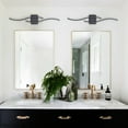 thumbnail image 4 of Claxy Black Waved Linear LED Wall Sconce for Bedroom Living Room, 4 of 6