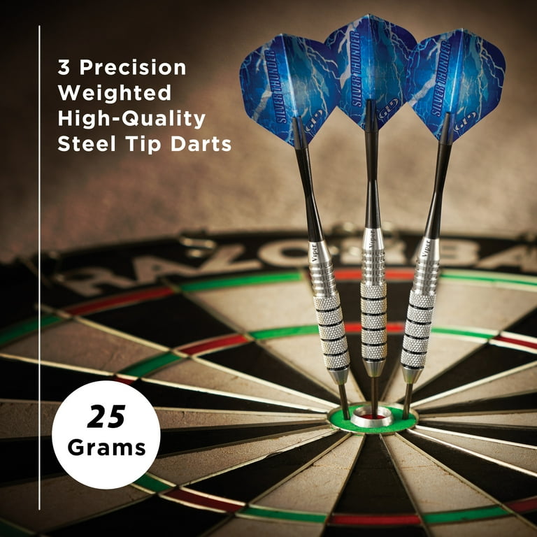 Viper Silver Thunder Steel Tip Dart Set, 25 Grams - Walmart.com