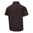 thumbnail image 5 of PiGOGI Men's Basic Short Sleeve T-Shirt Round Neck Lightweight Breathable Beach Summer Top Coffee 2XL, 5 of 5