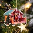 thumbnail image 1 of Colgante De árbol De Navidad Decoración De Navidad Colgante De árbol De Navidad Decoración Navideña De Madera Tema De Granja Colgante Colgante Adorno Decoración De Fiesta De, 1 of 8