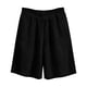 thumbnail image 2 of TaTaai Women Solid Color Loose Fit Cotton Linen Knee Length Shorts With Pockets Casual Summer Wear Lightweight Breathable Machine Washable No Fading Daily Outdoor Street Wear Gift, 2 of 8