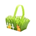 thumbnail image 1 of GUOOL Panier de Pâques avec Poignée de Transport pour Enfants Motif Mignon Lapin de Pâques Orange, 1 of 9