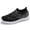 Black, variant on Women's Rhinestone Slip On Sneakers, Breathable Knit Low Top Casual Shoes for Women, Lightweight Bling Walking Flats with Sparkly Rhinestones for Daily Travel