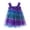 Purple, variant on Summer Dresses For Girls Sleeveless Star Moon Tie Dye Tulle Holiday Party Dance Party Princesses Clothes Princess Dresses For Girls Size 2-3T