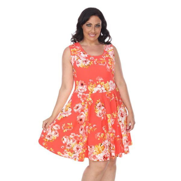 walmart orange dress