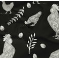 thumbnail image 5 of oneOone Cotton Poplin Twill Black Fabric Hen Sewing Craft Projects Fabric Prints By Yard 56 Inch Wide-VY, 5 of 6