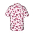 thumbnail image 3 of Haiem Lilies Flowers Printed Hawaiian Shirt for Men - Men’s Casual Beach Summer Shirts - Stretch Fabric with Modern Fit-Large, 3 of 9