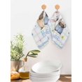 thumbnail image 2 of Watercolor Easter Kitchen Dish Towels for Drying Dishes Set of 4, Cute Gnomes Eggs Flowers Colorful Grid Waffle Weave Microfiber Hand Tea Bathroom Towels Quick Dry & Absorbent Towel 12x12, 2 of 7