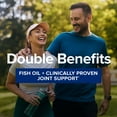 thumbnail image 2 of GNC Triple Strength Fish Oil Plus Joint Omega 3, 1000mg EPA and DHA, Heart Health, Plus Fast 5 Day Comfort, Brain, Skin, and Eye, Antioxidants and Botanical Extracts, Control Fish Burps, 30 Servings, 2 of 7