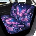 thumbnail image 4 of Pzuqiu Galaxy Butterfly with Florals Car Seat Covers Full Set Front and Rear Seat Cover Set Interior Decor Breathable Car Seat Covers Set Fit for Trucks Cars, 4 of 10