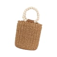 thumbnail image 1 of Bolso De Paja Bolso De Compras Bolso Tejido A Mano De Paja Para Vacaciones Verano Camping, 1 of 8