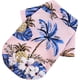 thumbnail image 1 of Camiseta para perro - Patrón de playa - Estampado de árbol de coco hawaiano - Ropa de verano para mascotas - 1 pieza (L, rosa) brillar Electrónica, 1 of 5