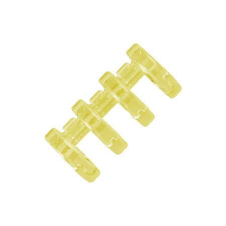 

4-ring Binding Comb Apeture 12mm Hold 100 Sheets for Loose-leaf Notebook Notepad