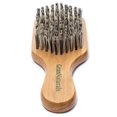 thumbnail image 1 of Grannaturals Cepillo duro pequeño - Cepillo para el cabello con cerdas de nailon rígido reforzado para alisar el cabello grueso y rizado, 360 ondas, barbas de estilo desvanecido para hombres y mujeres, 1 of 1