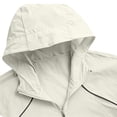 thumbnail image 5 of UVEASISHA Mens Sun Protection Windbreaker Jackets Big and Tall Lightweight UV Protection Hooded Jacket for Fishing Cycling Hiking Outdoor Travel Beige L, 5 of 9
