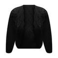 thumbnail image 4 of Women's Coats Lightweight Short Vest Cardigan Lace Fashion Tops, 4 of 5