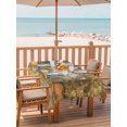 thumbnail image 2 of Outdoor Table Cloth with Umbrella Hole and Zipper, Orange Leaves Fall Waterproof Rectangle Tablecloth 54"x80", Pumpkins Grass Vintage Rustic Washable Table Cover for Outside Party Patio Picnic, 2 of 8
