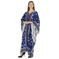 thumbnail image 3 of Moomaya Printed Rayon Turkish Maxi Kaftan For Women Beachwear Bikini Cover Up Resort Dress, 3 of 7